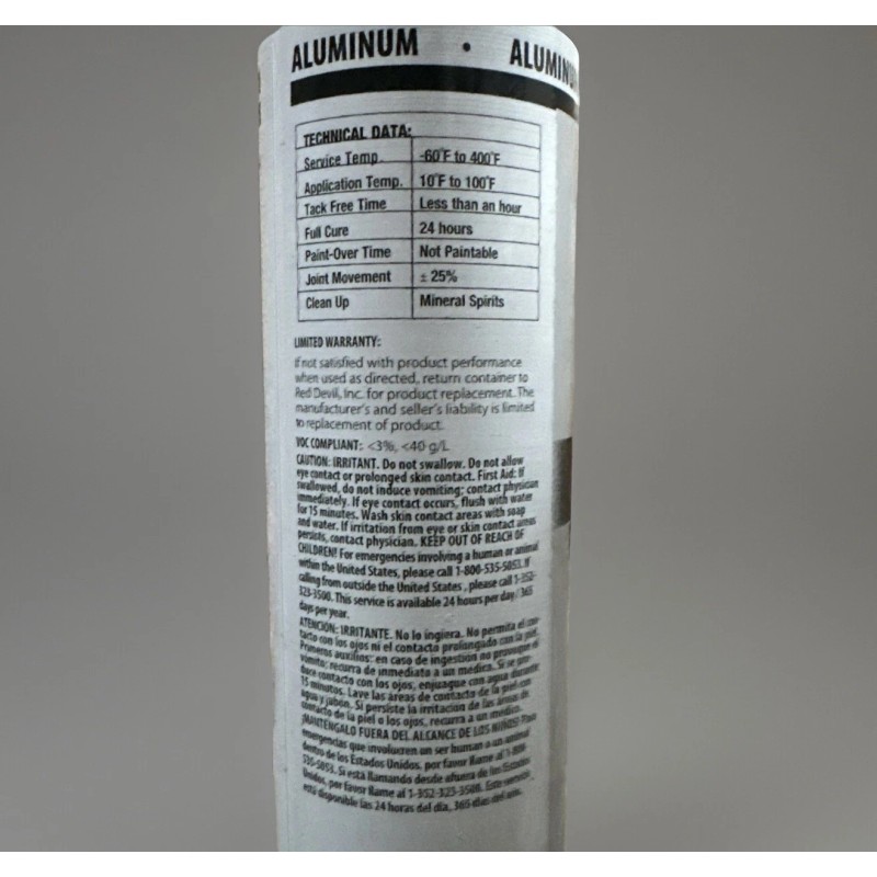 Red Devil 100% Silicone Sealant 08165I RD PRO Industrial Grade