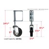 Shepherd Hardware 8735 Hard Rubber Spring Gate Caster with Universal