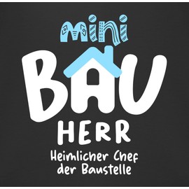 Shirtracer - Baby Bib - Sayings - Mini Builder White, 1 black