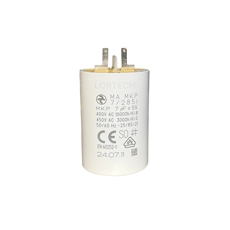 Capacitor 7µF with Mini Cable Lugs for Roller Shutters 35Nm