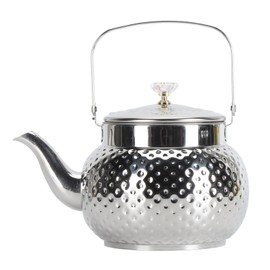 Stainless Steel Teapot with Removable Filter Metal Tea Kettle Coffee Table Serving Pot for Home Hotel Restaurant Dotted 1L