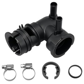 HIMARKLIF Engine Radiator Filler Neck Upper Radiator Coolant Filler Neck Pipe with Clamps Compatible with Toyota Sienna 2007-2010, Lexus RX350 2007-2009 Replace #: 16431-31490