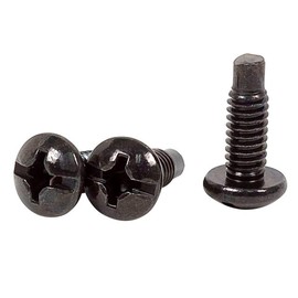 Monoprice 12/24 Screw for Rack, 50 Piece, Carbon Steel, 19mm, Black