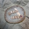 One stone parts-focused gel nails - Mini Square / One