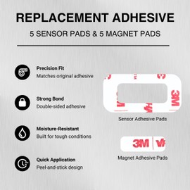 Replacement Adhesive for Aqara Door and Window Sensors and Magnets – Strong Double-Sided Tape for Easy Installation (5 Sets)