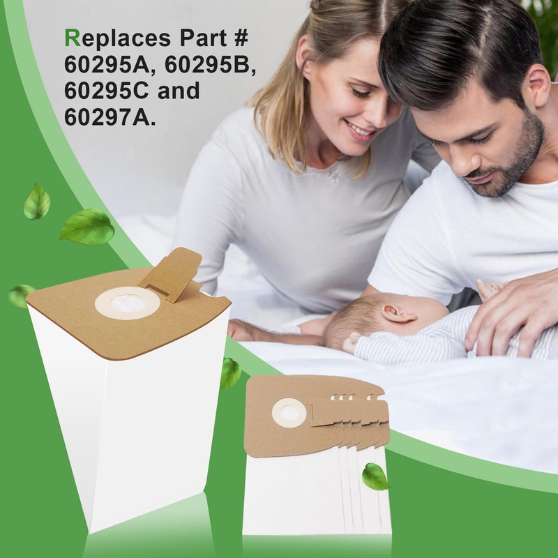 9 Pack MM Vacuum Bags Replacement for Eureka Mighty Mite