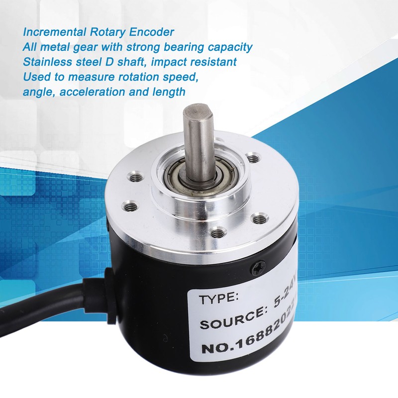 Photoelectric Rotary Encoder Gear Box Motor Incremental Encoder 6mm D