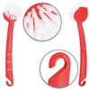 com-four® 4 x Washing Up Brush, Kitchen Brush for Washing,