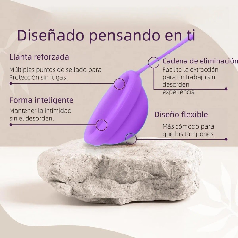 Discos Menstruales De Silicona Médica L Plus S 2pzs Con