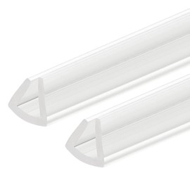 QUARKZMAN Pack of 2 U Channel Edge Guards, 4.9 ft Length Rubber Protector Edge Protector Fits 3-4 mm Edges, (5/16" W x 9/32" H) Transparent