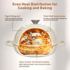 Cast Iron Dutch Oven with Lid, 6 Quart Enameled Bread
