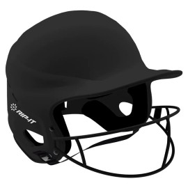 RIP-IT Vision Pro Fastpitch Softball Batting Helmet Black Matte Size M/L
