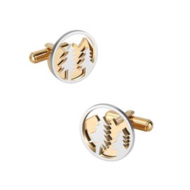 Cuffsecret 3D Tree Cufflinks, Tree and Mountain Cufflinks For Men Boyfriend Gifts