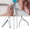 Maniküre- und Pediküre-Scheren-Set, Edelstahl, Nagelhaut-Set für Abgestorbene Haut, mit Ergonomischem