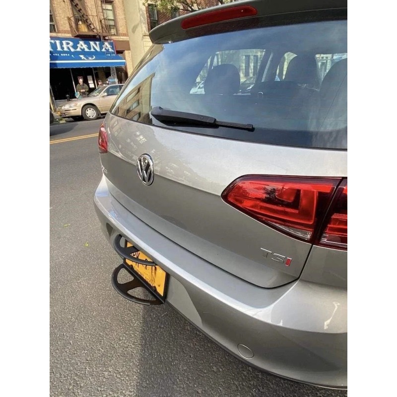 BLVD Heavy Steel License Plate Frame Parking Bumper Protector Holder