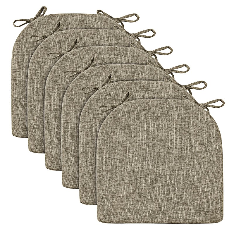 Wellsin Chair Cushions for Dining Chairs 6 Pack - Kitchen