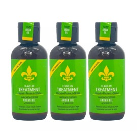 DermOrganic Leave-in Argan Oil Treatment - 4Oz -Set of 3