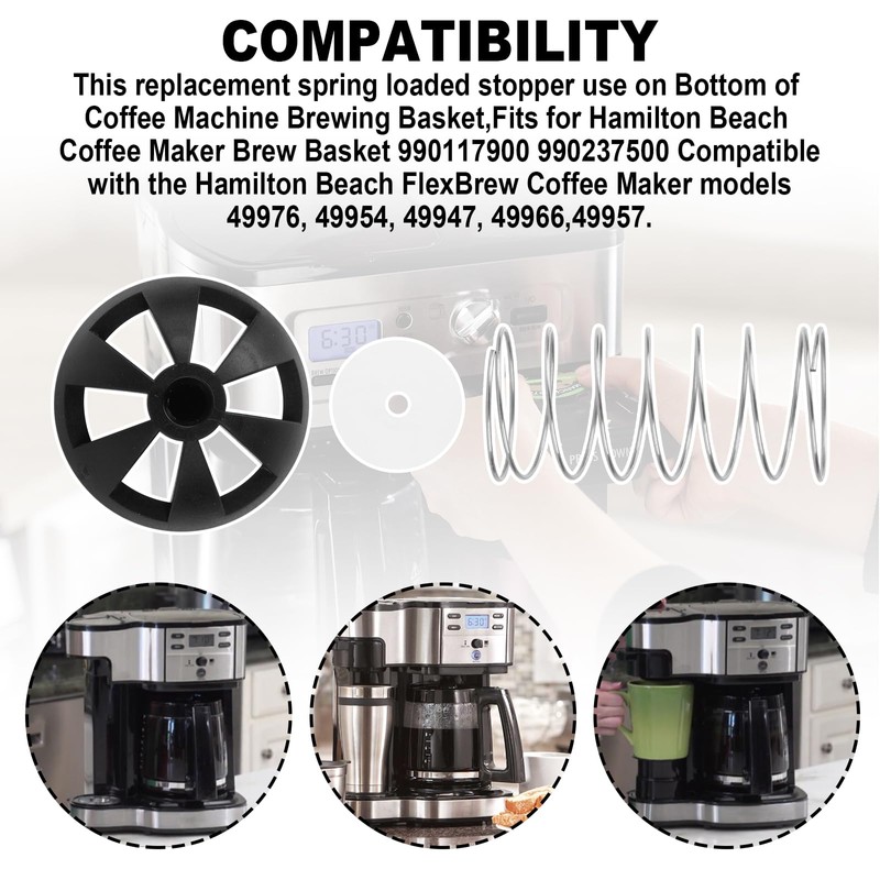 Coffee Brewing Basket Bottom spring loaded stopper kits for Hamilton