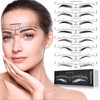 Skymore Eyebrow Ruler, 100Pcs Eyebrow Stencil Microblading Ruler, Disposable Eyebrow