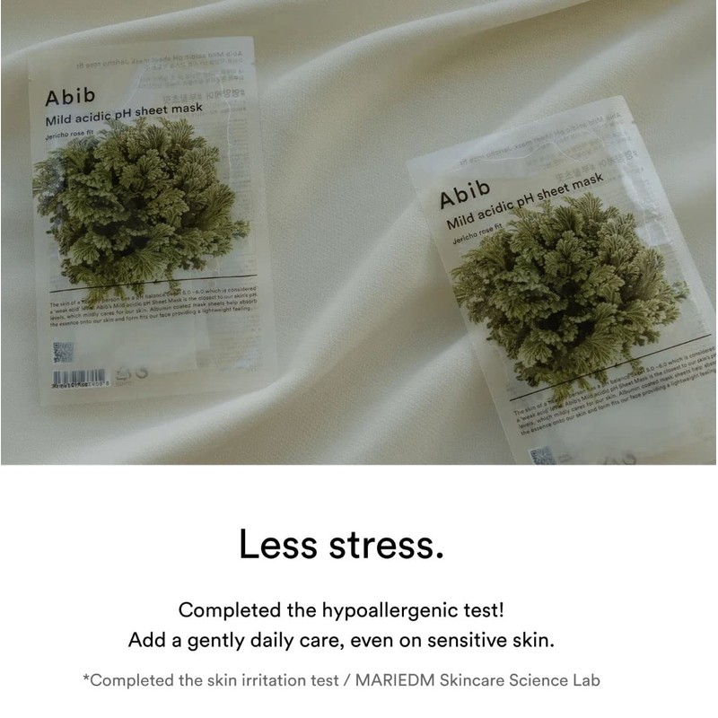 Abib Weak Acid PH Sheet Mask Resurrected Grass Fit 30ml