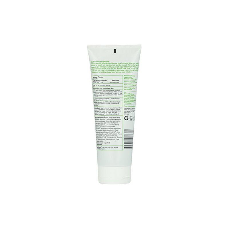 Alba Botanica Acnedote Maximum Strength Face And Body Scrub, 8