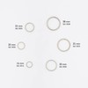 Wedo 2623016 Key Rings Metal Rings Diameter Shiny Nickel-Plated Pack