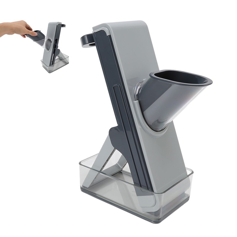 Handheld Vegetable Cutter Rotating Manual Kitchen Lemon Potato Grater Chopper