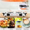 KOCASO 2000W Portable Electric Stove for Cooking，Electric Dual Burner Coil