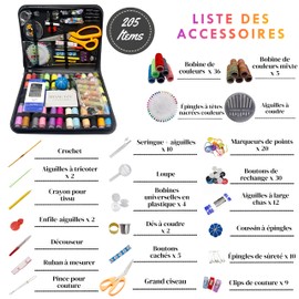 Home's Game Complete Sewing Kit with Storage Box – Home, Office, Travel – Includes Needles, Threads, Scissors, Measuring Tape, DIY Sewing, Emergency Repairs, Clothing Alterations