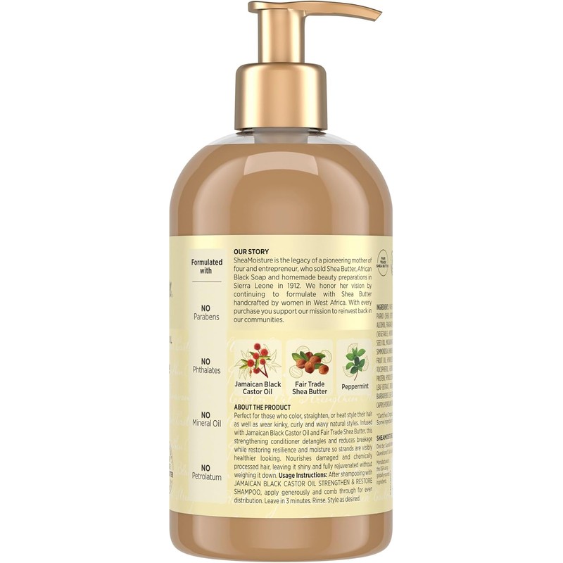 Jamaican Black Castor Oil Conditioner – Shea Moisture Strengthen &