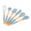 Silicone Cooking Utensils 6 Piece Silicone Utensil Set Durable Wooden