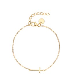 NOELANI Women's Bracelet 925 Sterling Silver 16 + 3 cm Gold Comes in Jewellery Gift Box, Precious metal, No Gemstone