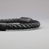 COAI Genuine Lava Magnetic Clasp Leather Mala Prayer Stones Bracelet