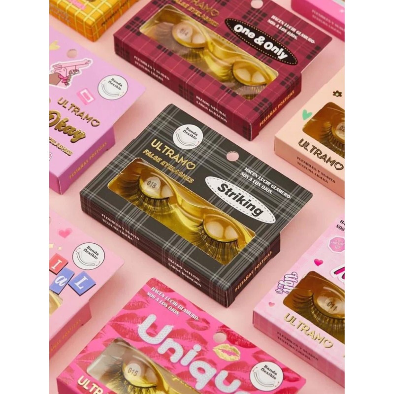 Ultramo Set De 10 Pestañas Postizas Tipo Mink Princesas Reutilizable