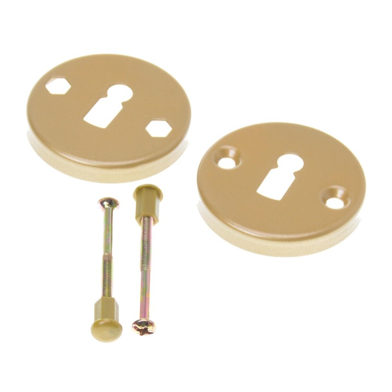 Aqbau® Door Knob, Rotatable with Rosette BB Button Pusher Rotary
