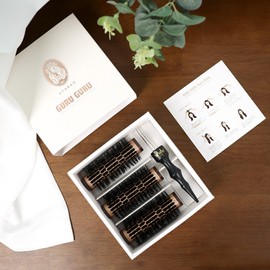 Atara Gurgur Pig Hair Roll Bangs Gurrp Volume Brush Set / 아타라 구르구르 돈모 헤어 롤 앞머리 구르프 볼륨 브러쉬 세트