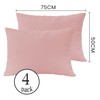 MOHAP Zippered Pillowcases 50X75 cm 4 Pack- Super Soft Breathable