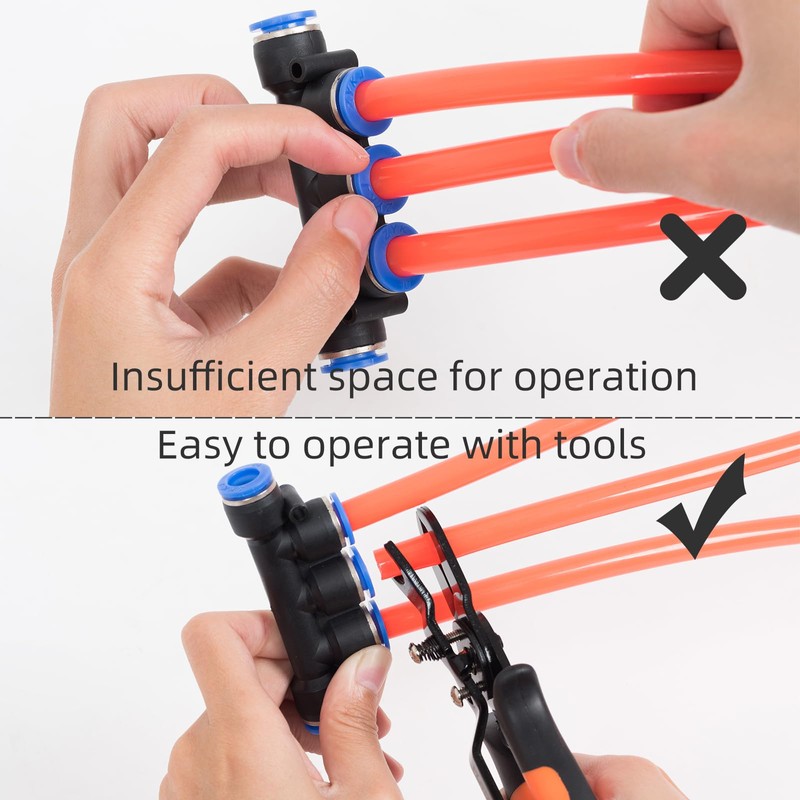 PLATATO Push to Connect Fittings Disconnect Tool Air Line Removal