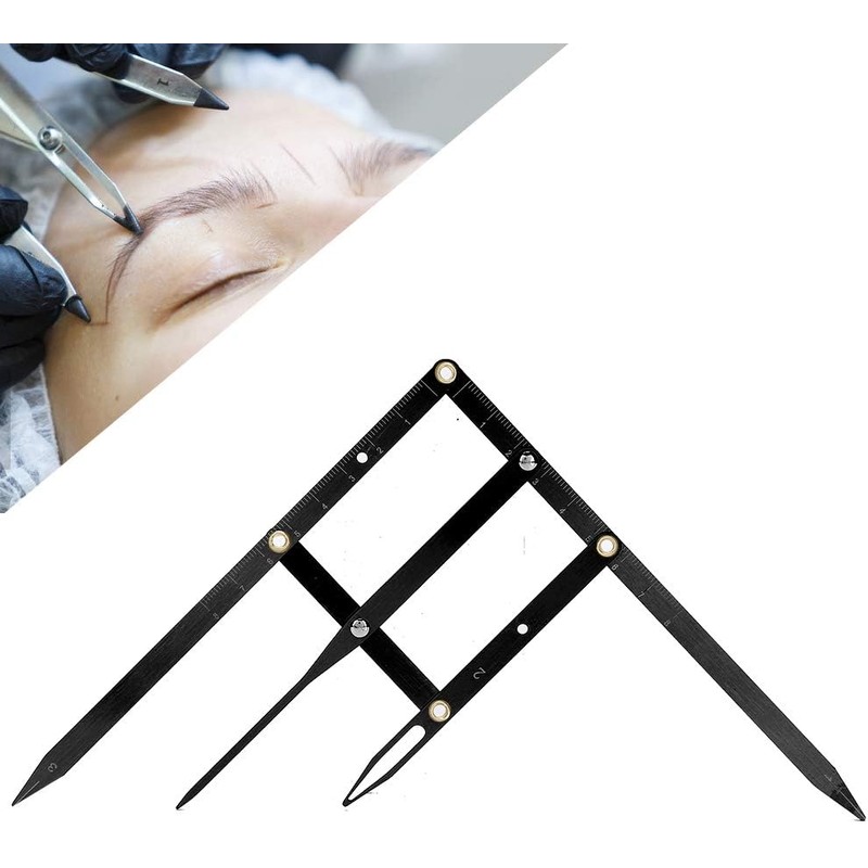Regla de cejas Microblading Tatuaje Regla de cejas Medición de