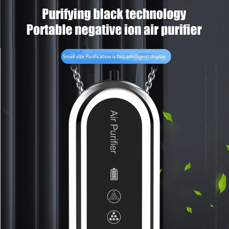 Wearable Air Purifier | Portable Tiny Air Ionizer Necklace |