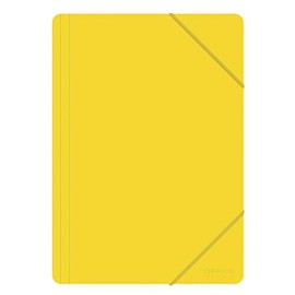 Office Products Document Folder with Elastic Band A4 PP 500 Micron 3 Flaps Yellow / Type 3 Flaps / Type with Elastic Band / Material PP / Colour Yellow / Format A4 / Dimensions (mm) 240 x 320