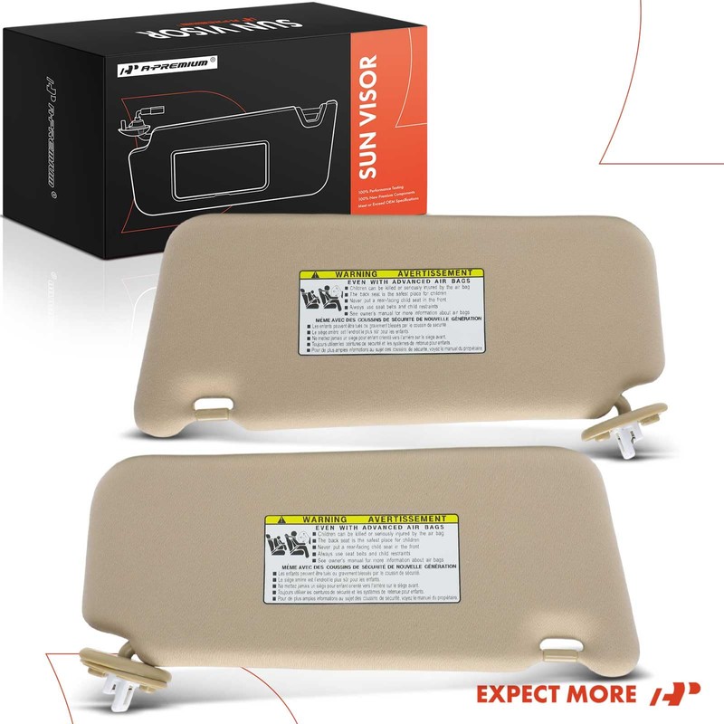 A-Premium Left & Right Sun Visor Compatible with Toyota Venza