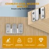 SATUY 8 Pcs Flush Mount Bracket, Stainless Steel Interlocking Hanging