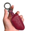 Tukellen for Volkswagen Leather Key Fob Cover Compatible with VW
