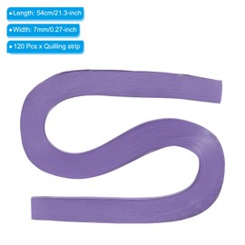 PATIKIL Quilling Strips Paper 120pcs 9/32"(7mm) 54cm Origami Paper Quilling Strip for Art DIY Hand Craft Christmas Dark Purple