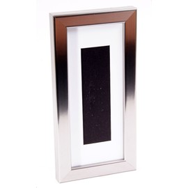 Creative Picture Frames Pb4X9Ss-W Stainless Steel Photo Booth Frame Holds Single 2X6-Inch Opening 3.5 By 8.5-Inch Mat With 2 Way Easel Back