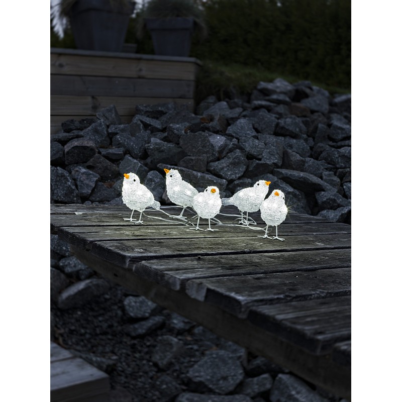 Acrylic bird figurines