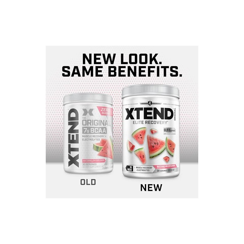 XTEND Original BCAA Sabor Sandía, 30 Servicios. Suplemento Alimenticio a