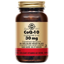 Solgar CoQ-10 30mg 30 Vegetable Capsules