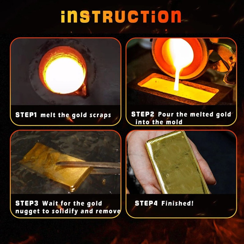 Silver Smith 25 oz Cast Iron Loaf Bar Ingot Mold